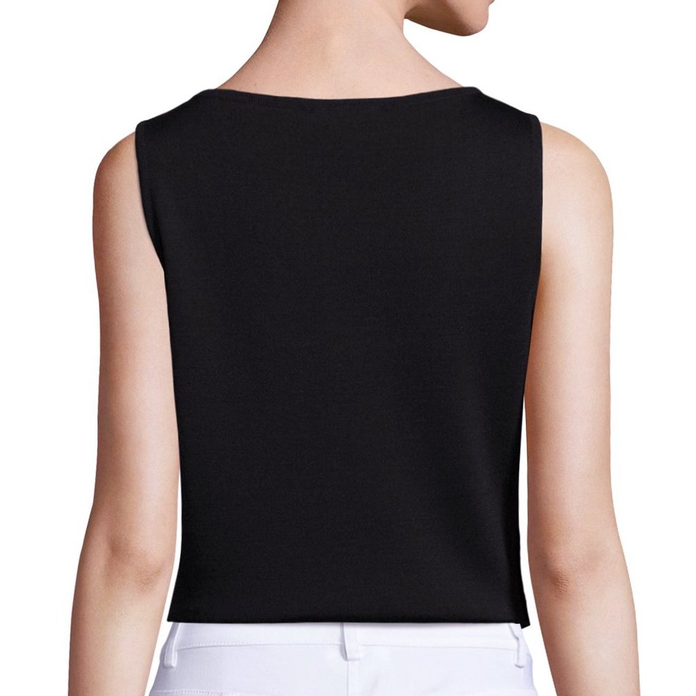 NWT St. John Caviar Collection Milano Knit Tank C0005